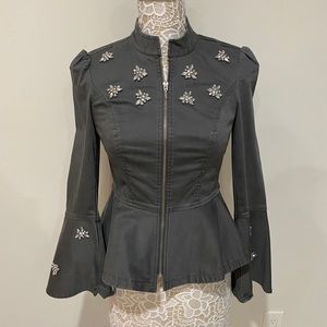 INC Embellished Zip Jacket
